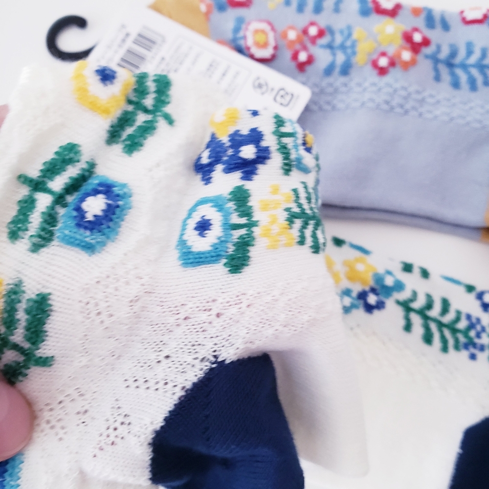 Floral Print Spring Socks - Picture 8 of 12